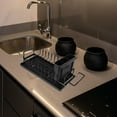 thumbnail image 4 of BESTYASH Organizador De Cocina Negro Con Escurridor Ajustable Para Platos Y Utensilios Con Drenaje Efectivo, 4 of 8