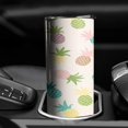 thumbnail image 3 of 20 OZ Skinny Tumbler Pineapple Coffee Travel Mug with Lid and Straw,Stainless Steel Vacuum Insulated Cafe Tumblers Gifts for Fathers Husband, 3 of 7