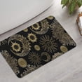 thumbnail image 2 of Black Gothic Sun Moon Pattern Bathroom Rugs Mat,Non Slip Microfiber Bathroom Rug,Rubber Backing,Soft Bathroom Mats for Bathroom Floor,Tub and Shower,17x27in(43x68cm), 2 of 5