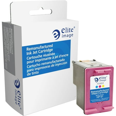 Elite Image, ELI75802, 75802 Remanufactured HP 61 Tri-col Ink Cartridge, 1
