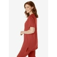thumbnail image 3 of Woman Within Plus Size 7-Day Short-Sleeve Baseball Tunic, 3 of 5