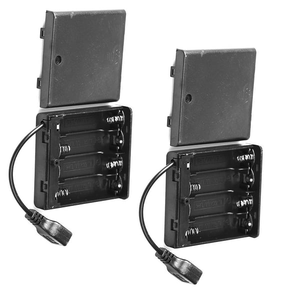 4 Slots Battery USB Power Supply Box For LED Light Strips Featuring On Off Switchable Outdoor Activity Use