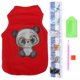 thumbnail image 1 of Dog Clothes DIY Rhinestone Painting Soft Breathable Washable Fashion Summer Cute Pet Tshirt for Dogs(Red S), 1 of 1
