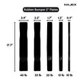 thumbnail image 4 of HAJEX Ensemble de Plaques de Poids Rondes en Fonte Olympique 2 Pouces - Ensemble de 35 Lb - (2,5 Lb, 5 Lb et 10 Lb), 4 of 8