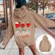 thumbnail image 2 of WILLBEST Sudadera de Mujer con Estampado de Letras, Sudadera con Capucha de Manga Larga y Bolsillos, Talla 60 Grande, 2 of 7