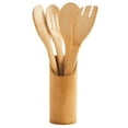 thumbnail image 6 of Bulk Buys OL512-4 Bamboo Utensil Set with Container - 4 Piece -Pack of 4, 6 of 6