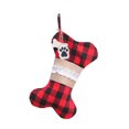 thumbnail image 1 of Ounissouiy Calcetines navideños de hueso Colgador de patrón de cuadrícula de Navidad Hogar Chimenea Colgando Saco colgante para joyería Dulces Kits de decoración para fiestas Rejilla de flores Ounissouiy HA070437-01, 1 of 6