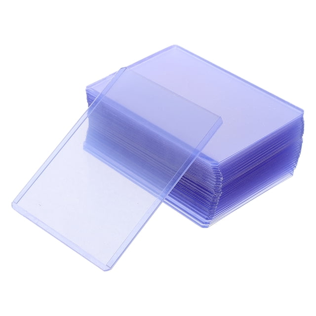 MIANGASTORE 30 Pcs Pochettes Transparentes pour Cartes Étui de Porte-Cartes Rigide Protecteurs de Cartes Pochettes pour Cartes