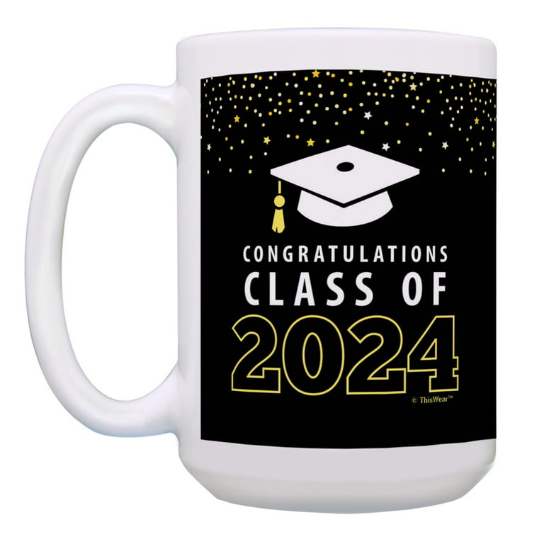 Classic Graduation Personalized 30 oz. Oversized Coffee Mug