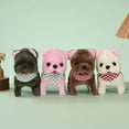 thumbnail image 4 of Electric plush toy puppy can walk, bark, nod and wag its tail 1-3 pet playhouse children's toys (vertical eared teddy bear [green]), 4 of 5