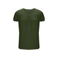 thumbnail image 6 of WQNVRNR Womens Plus Size Shirts Cute- Crew Puff Short Sleeve Loose Casual Summer Tops Blouse Army Green Size 3XL, 6 of 7