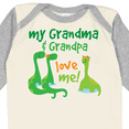 thumbnail image 4 of Inktastic Grandma Grandpa Love Me Dinosaurs Boys Long Sleeve Baby Bodysuit, 4 of 5