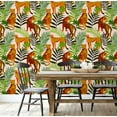 thumbnail image 5 of S4Sassy Wild Jungle Animals Wallpaper - Jungle Removable Wall Covering, 25" X 120" Self-Adhesive Vinyl Walls Paper, Decorative Wallwrap, Easy Diy Walls Covering For Bedroom, Living Room - Green, 5 of 8