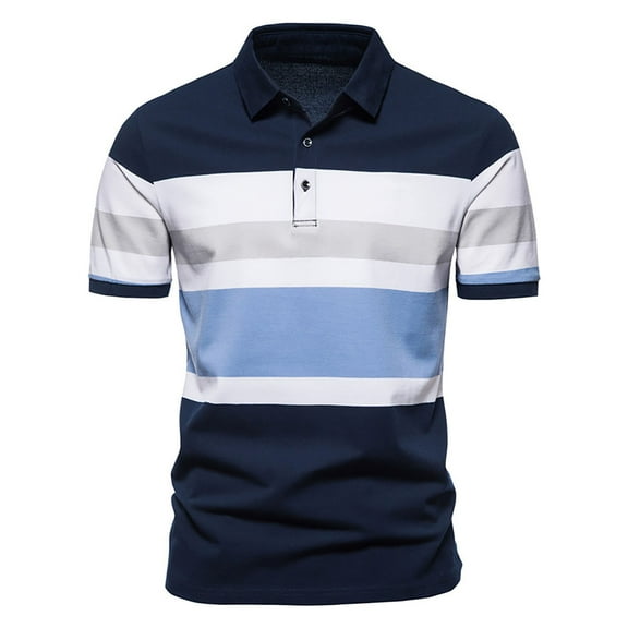 CaiJunJia George Polo Shirt,Men's Jersey Cotton Short Sleeve Polo Shirt - Breathable Performance Polo (Available in Big & Tall)