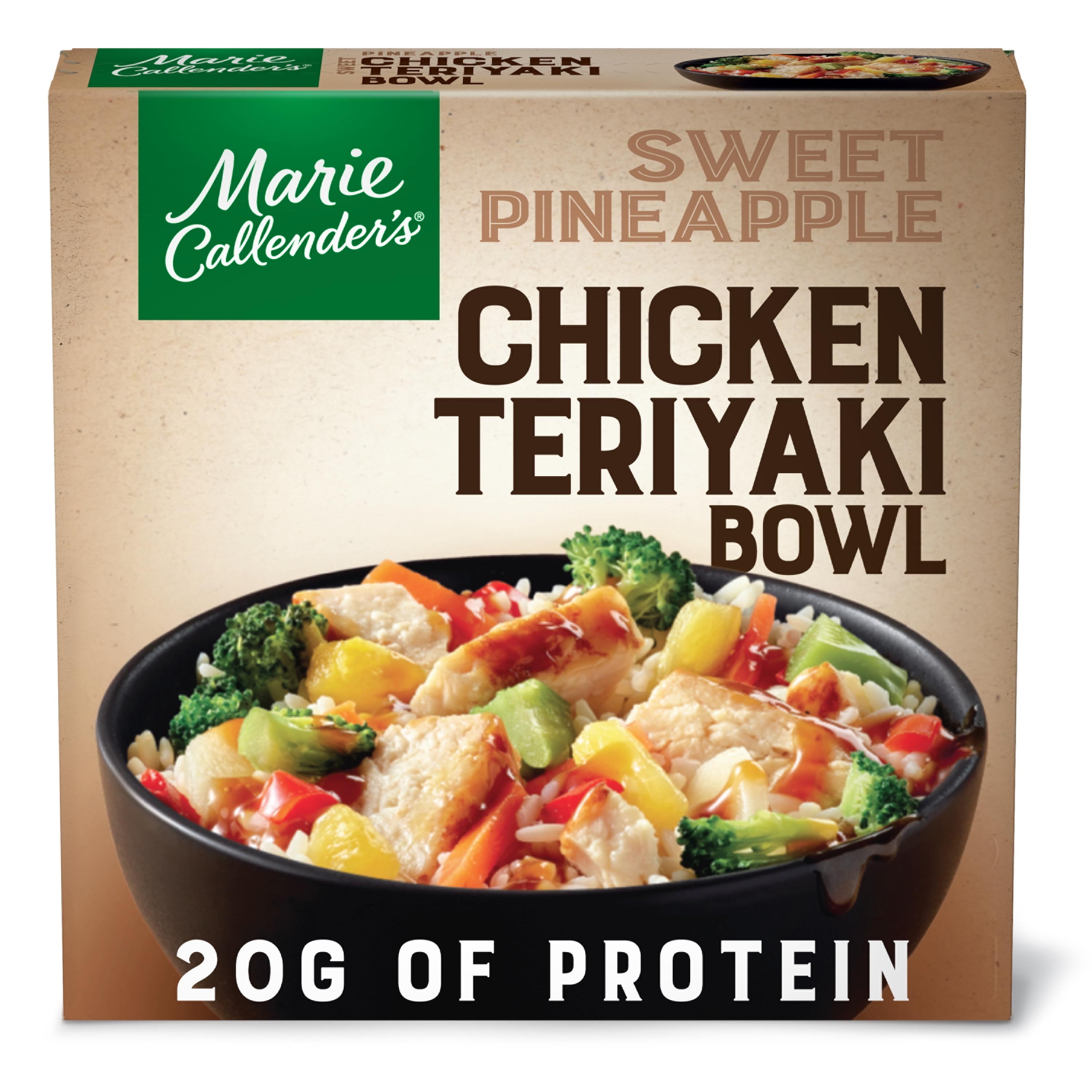 Marie Callender S Frozen Meal Sweet Pineapple Chicken Teriyaki Bowl 12 3 Ounce Walmart Com Walmart Com