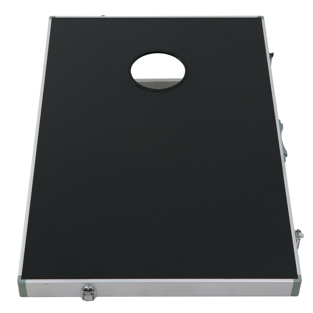 Cornhole Bean Bag Toss Game Set Aluminum Frame Portable Durable W/ Carrying Case 