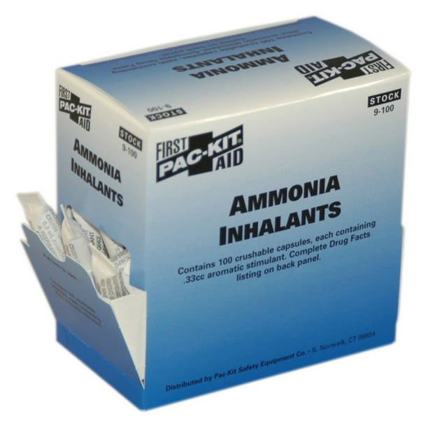 Pac Kit Ammonia Inhalants 100 Per Box Walmart Com Walmart Com