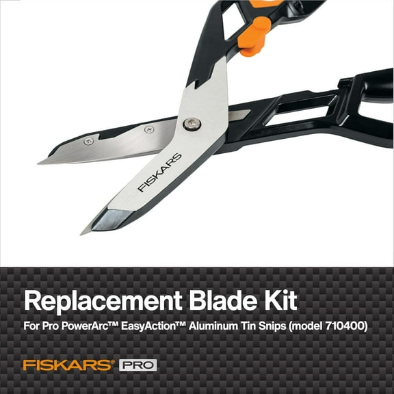 DASAW-PowerArc Easy Action Tin Snips Replacement Blades – Stainless Steel for Cutting Vinyl, Aluminum, and Sheet Metal