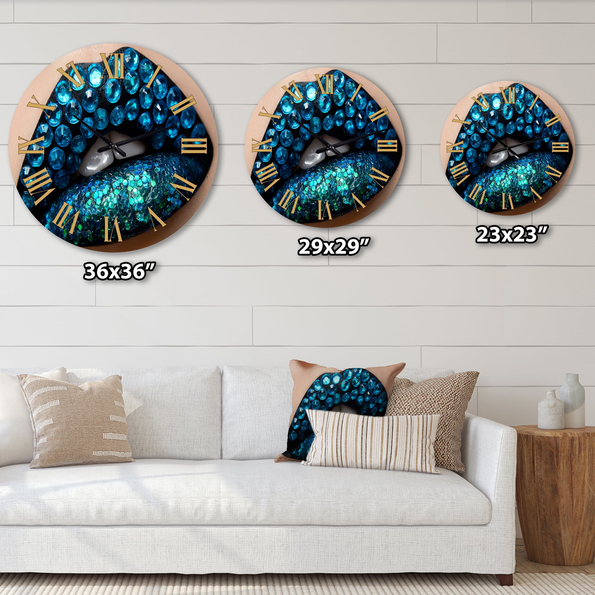 Designart 1 in Modern,Contemporary Wall Clock