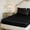 Black, variant on Djiypn Silk Satin Fitted Sheet, Soft Deep Pocket Single Bottom Bed Sheets Standard Size, No More Slipping Off for Mattress -59"x79", 1 Fitted Sheet Only (Beige)