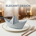 thumbnail image 2 of REGALWOVEN Pack of 6 Cotton Cloth Napkins - Washable and Reusable for Restaurant, Weddings, Events, and Parties Light Blue 18x18inch, 2 of 6