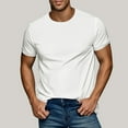 thumbnail image 2 of Mens Short Sleeve Shirts Quick Dry Workout Classic Fit T-Shirt Casual Daily Comfy Tee Tops, 2 of 8