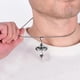 thumbnail image 4 of Fashion Vintage Flame Cross Pendant Necklace For Women Men Long Chain Punk Goth Trendy Accessories Choker Gothic Jewelry, 4 of 5