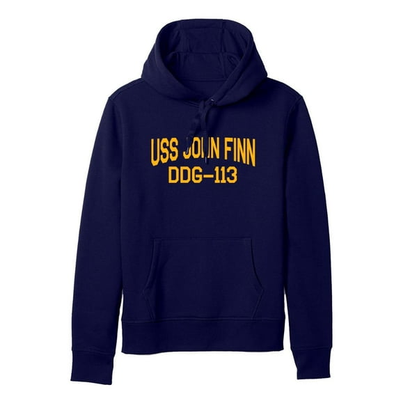 USS John Finn DDG-113 Arleigh Burke Destroyer Naval Warship Standard Size Pullover Hoodie