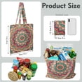thumbnail image 4 of Ethnic Inspired Geometric Design Reusable Shopping Bag - Large Capacity Durable Grocery Tote, 4 of 6