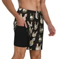 thumbnail image 2 of Balery Flowe Rooster Mens Swim Trunks Swim Shorts for Men Quick Dry Inseam Beach Shorts with Compression Liner Pocket-Small, 2 of 9