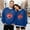Blue, variant on Valentines Sweatshirts for Women Love Heart Letter Print Long Sleeve Crewneck Tops Casual Trendy Y2k Relaxed Fit Pullover Blouses