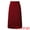 Dark Red, variant on Women's Pencil Skirt with High Waist and Split Back L Dark Green