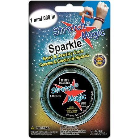 Stretch Magic Bead & Jewelry Cord 1mmX5m-Glitter Western Blue