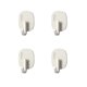 thumbnail image 2 of Gancho adhesivo de pared de alta resistencia - pack de 4, soporte de carga de 33 lb, sin taladro, para cocina, baño, puerta y azulejos - tinta, blanco, gris, amarillo, 2 of 6