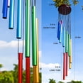 thumbnail image 2 of Campanas de viento coloridas CHAO para exteriores con 12 tubos de aluminio 23,6 pulgadas, 2 of 5
