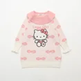thumbnail image 1 of Ropa para niños, vestido para niñas, vestido de punto de dibujos animados de Hello Kitty My Melody, vestido bordado con cuello de loto Kawaii, algodón puro, 1 of 5