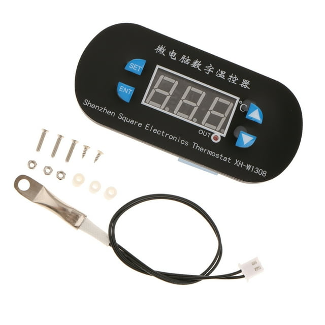 Controlador de temperatura digital LCD Termostato de calefacción electrónico con Luz roja -40 ℃ -300 ℃
