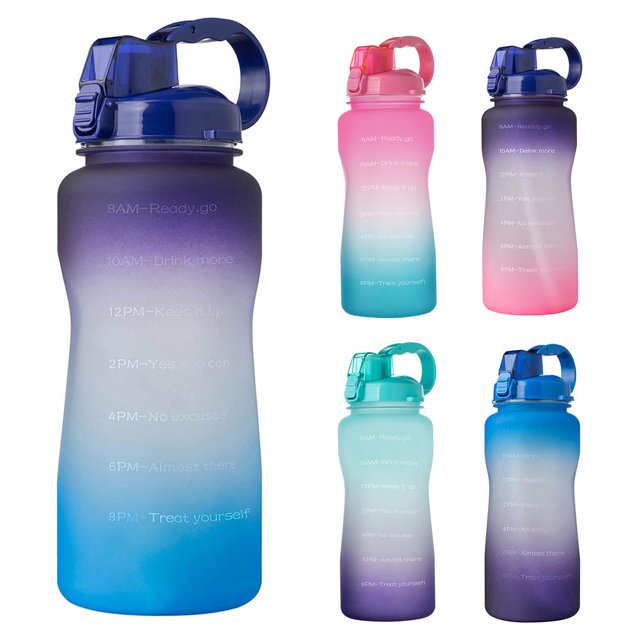 Botella De Agua Motivacional Grande De 68 Oz Con Marcador De Tiempo Y Pajita Extraíble Botella Sin Bpa A Prueba De Fugas Para Fitness Gym Office Yuarrent OD016991-03