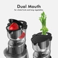 thumbnail image 2 of SIFENE Slow Juicer Machine, 300W Cold Press Masticating Juicer with 3.3-Inch Wide Feed Chute, Easy to Clean, BPA-Free, Grey, 2 of 8