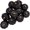Solid Black, variant on 12 Pcs Small Harvest Orange Artificial Pumpkins Decorative Fall Pumpkins Dark Orange Faux Foam Pumpkins for Rustic Farmhouse Halloween Thanksgiving Party Table Centerpiece Autumn Home Décor