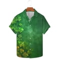 thumbnail image 4 of Men's Short Sleeve Casual Button-Down Shirt with Printed Design for Daily Wear, 4 of 5