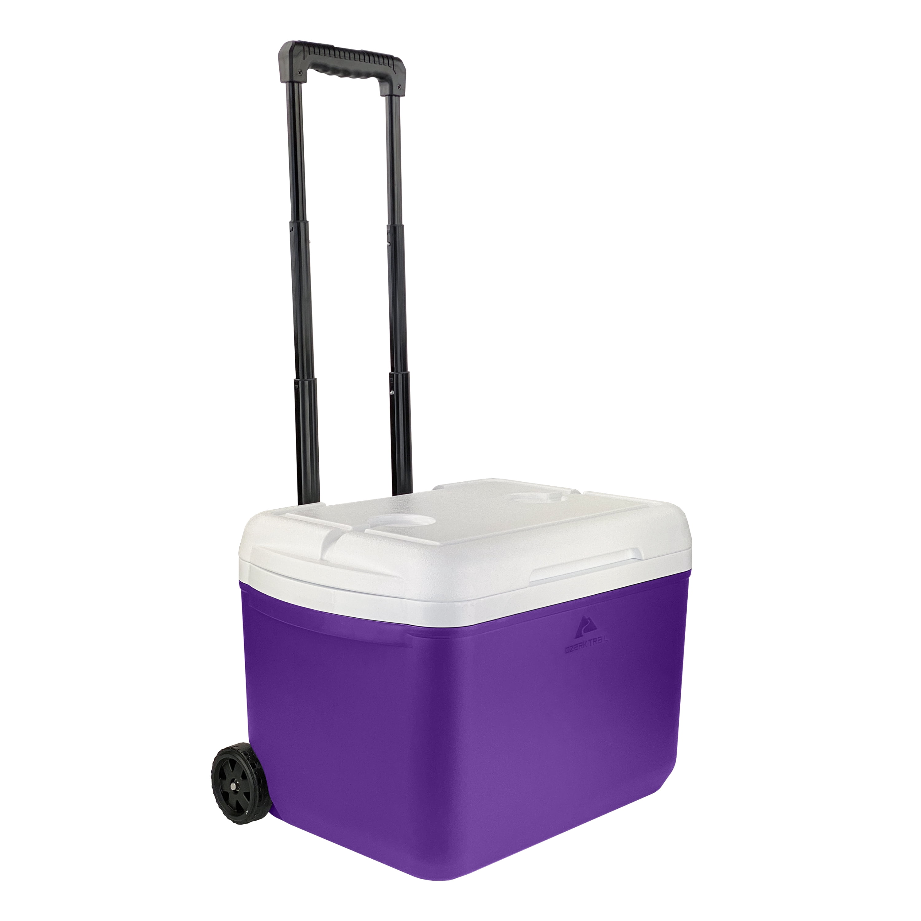 Ozark Trail 30 Quart Capacity Hard Side Wheeled Cooler, 42-Can, Purple