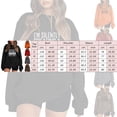 thumbnail image 3 of Gibobby Sudadera oversize mujer Sudaderas de Halloween para mujer playera casual de manga larga(Marrón,G), 3 of 3