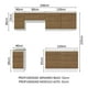 thumbnail image 3 of Cocina Integral Completa Glamy Madesa 240cm Blanco/Marrón, 3 of 5
