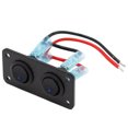 thumbnail image 2 of Voltage Automotive 2 Gang Panel Toggle Dash 3 Pin ON/Off Pre-Wired Rocker Switch For Automotive Car Marine Boat RV, 2 of 7