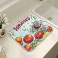 thumbnail image 4 of Yayeee Dish Drying Mat for Kitchen Counter 18" x 24" Microfiber Super Absorbent Coffee Decorative Pad, Blue Tomatoes, 4 of 9
