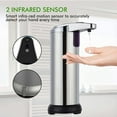 thumbnail image 4 of Automatic Soap Dispenser with Sensor Large Capacity Smart Intelligent Induction Hand Sanitizer Dispenser Liquid Soap Pump Kitchen Supplies Silver One Size, 4 of 13