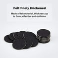 thumbnail image 5 of 100Pcs Flat Round Black Self-Adhesive Felt Fabric Circles Furniture Pads for Hardwood Tile Floor Anti Scratch Noise Reduction Against Bumps DIY Projects 20mm in Dia 1mm Thick, 5 of 7