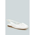 thumbnail image 3 of Cheeni Satin Square Toe Flat Slingbacks, 3 of 11