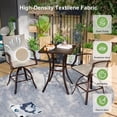 thumbnail image 5 of POTEBAN Outdoor Bar Height Set, Patio Swivel High Back Bar Stools Chairs with Bar Table for Backyard, Lawn, Balcony and Pool, 5 of 8